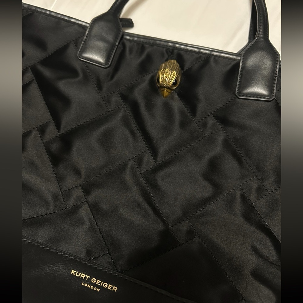 KURT GEIGER London Recycled Square Shopper Bag Black (Large) - Picture 10 of 10